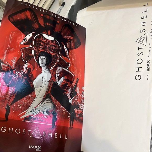 Ghost in the Shell Limited imax poster (nick top/edge, rest intact) Scarlett Jo - Picture 6 of 7